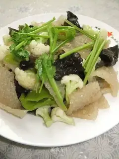 Home-cooked fried tripe