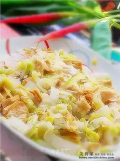 stir-fried cabbage with tofu bamboo
