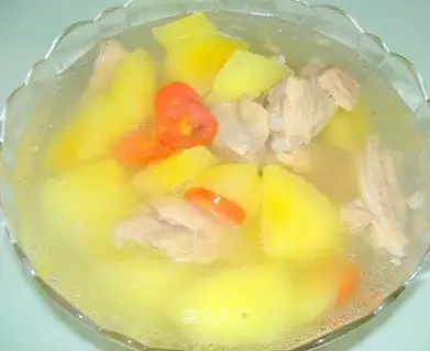 Papaya pork ribs soup