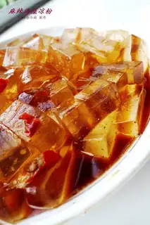Spicy seaweed jelly