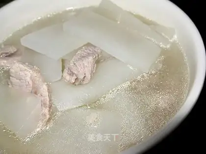 Boiled white radish