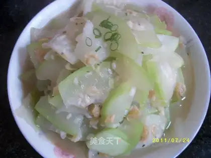 stir-fried cucumber with dried shrimp
