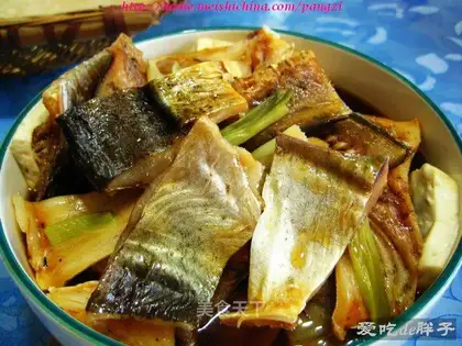 Steamed tofu with salted fish