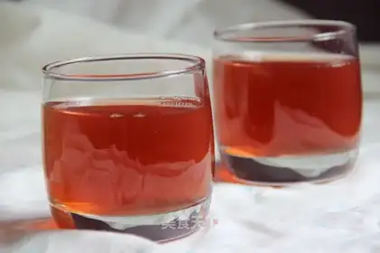 Homemade sour plum soup