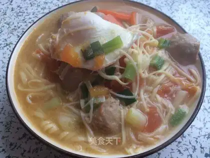 Tomato egg noodles