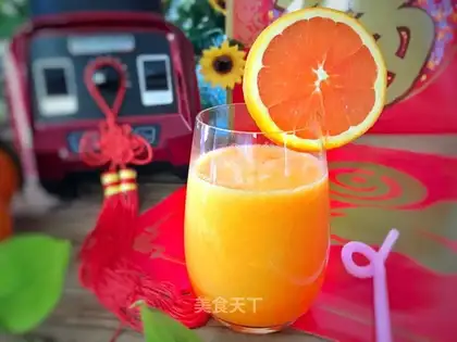 Blood orange apple juice
