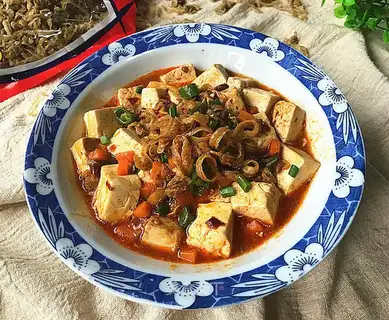 Spicy spicy tofu from the dry bean