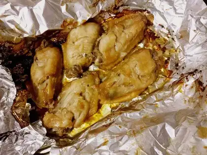 Roasted chicken wings