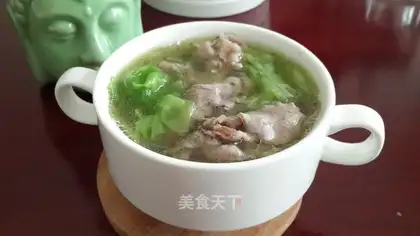 Lamb chops, cabbage soup