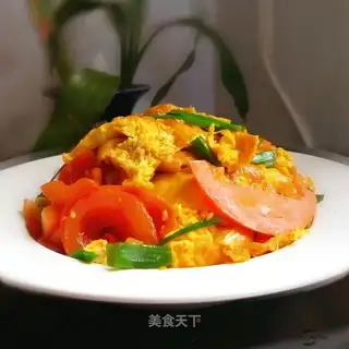 Tomato fried eggs
