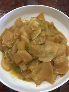 Burning white carrots