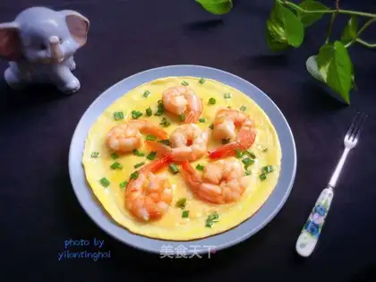 Shrimp hugs eggs