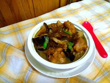 Powdered mushroom chicken