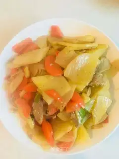 Clear the potato carrots