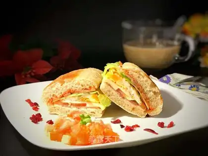 Double bacon sandwich
