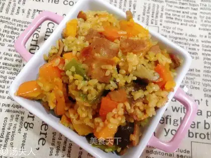Bacon mushroom rice