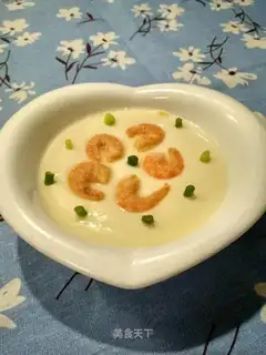 Shrimp steamed eggs