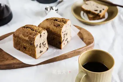 Red tea chocolate bean pound cake