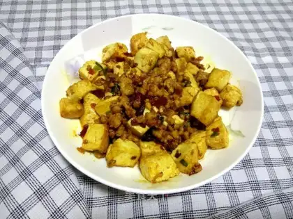 Meatloaf spicy tofu