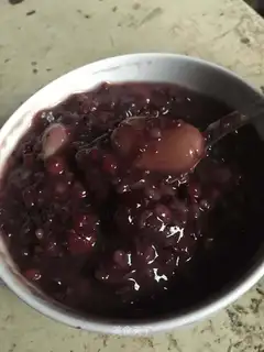 Black rice congee