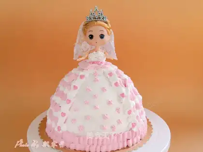 Barbie doll cake