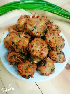 Three fresh fried balls