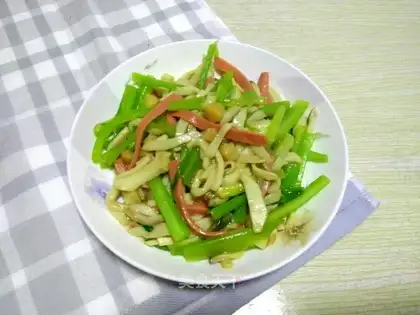 The dried celery abalone