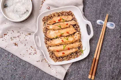 Quinoa chicken steam