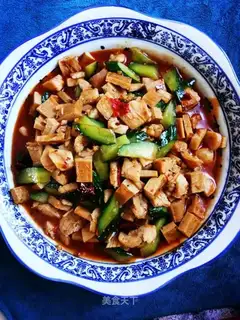 Chicken fried beans