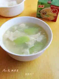 Egg melon soup