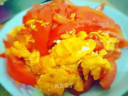 Tomato fried eggs