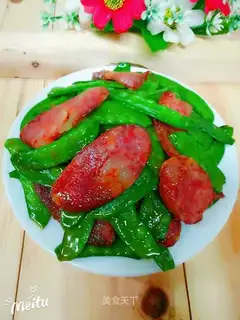 Weenie fried Dutch beans