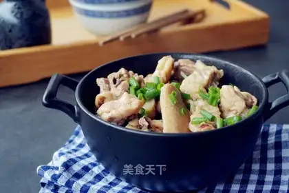 Creamed fish and chicken
