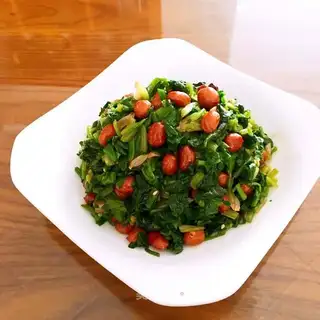 Peanut-rice spinach