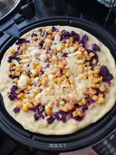 Potato fruit pizza