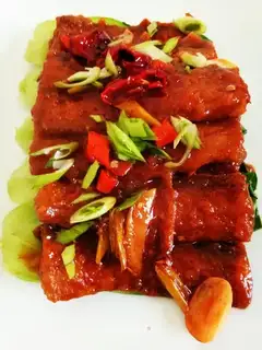 Red-fried fish