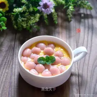 Milk, fruit and soup