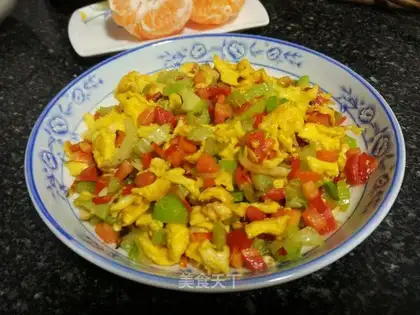 Celery carrot fried eggs