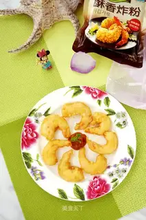 Souffled shrimp