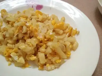 radish and fried eggs