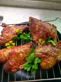Duck leg in the oven