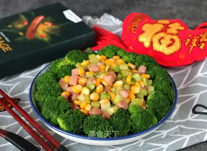 Orchid sausage veggies