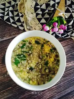 Mushroom egg soup