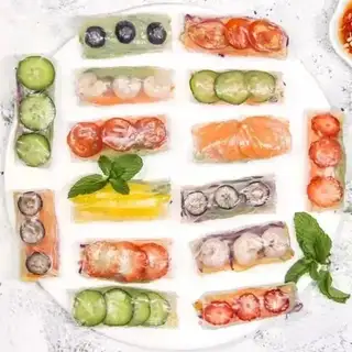 Seven Color Viet Nam Spring Rolls