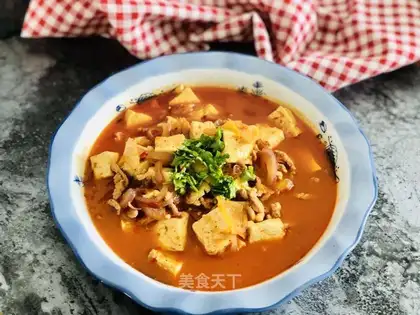 Hot cabbage tofu