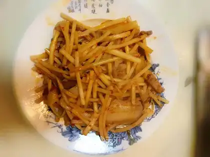 Scrambled meat