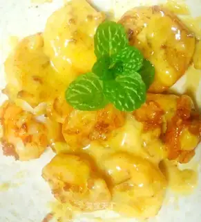 Mustard shrimp balls