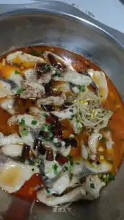 The sprouts boiled fish