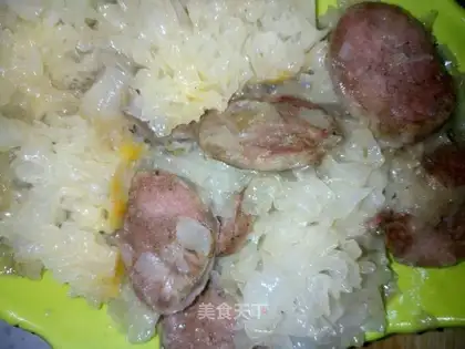 Silver ear and sausage