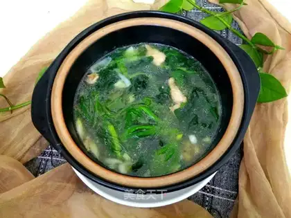 Spinach meatloaf fan soup